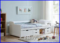 childrens white cabin bed
