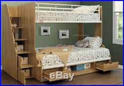 small double bunk bed with storage