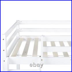 190CM Single Solid Pine Wood Loft Bed Frame High Sleeper Bunk Bed Cabin Bedstead