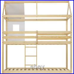 3FT Bunk Bed Children Cabin Bed Single Bed for Kids Twin Sleeper Solid Pine Wood