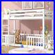 3FT_Bunk_Beds_Kids_Toddlers_High_Sleeper_Wooden_Bed_Frame_White_Solid_Pine_Wood_01_oa