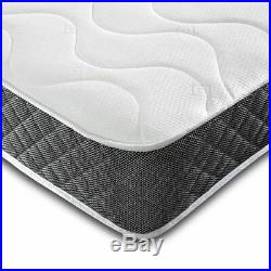 3ft Single Grey White Pine Premium Bunk Bed Memory Foam Or Sprung Flex Mattress