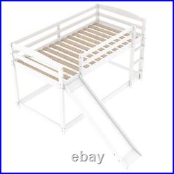 3ft Single Pine Wooden Bunk Bed Frame Slide Kids Mid Sleeper 190x90cm Loft Bed