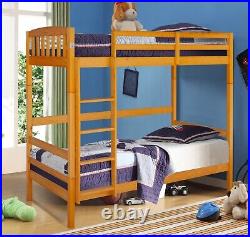 3ft Wooden Combination Bunk Bed In Grey White Or Caramel Bedroom Kids Bedroom