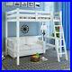 97CM_Single_Wooden_Loft_Bed_Space_Saving_Bed_Frame_High_Sleeper_Bunk_Bed_White_01_renr