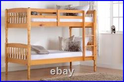 Albany Wooden 3FT Single Bunk Bed Frame Split IN Two Single Beds In Pine Antique