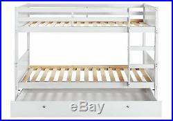 Argos Home Detachable Bunk Bed with Storage White