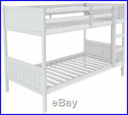Argos Home Detachable White Bunk Bed with Storage