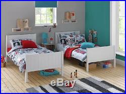 Argos Home Detachable White Bunk Bed with Storage