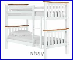 Home Wooden Bunk Bedwooden Bed, Habitat Heavy Duty Bunk Bed Frame White And Pine