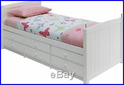 Argos Home Leigh White Detachable Single Bunk Bed Frame