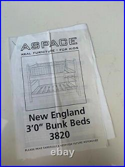 Aspace New England 3'0 Bunk Beds 3820 Excellent Condition RRP £800+ London