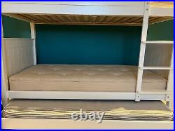 Aspace childrens bunk beds with pull-out trundle and 3 x mattresses