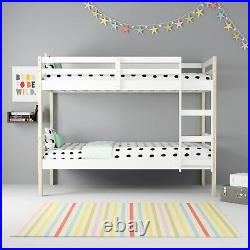 Axel Bunk Bed in White and Pine Splits into 2 Single Beds