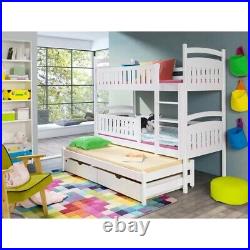 Azaiah Single Triple Sleeper Bunk Bed with Trundle and Drawers Brand new Kids