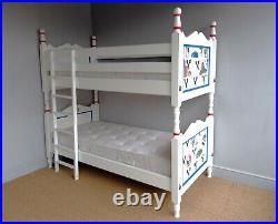 BUNK BED By Dragons of Walton Street, Bespoke Hand Painted Wooden'William' Beds