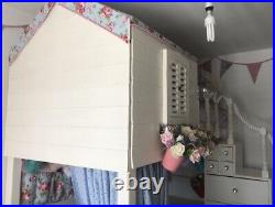 Bespoke Princess Girls High Sleeper Bunk Bed Desk Drawers Storage Rosali Kidston