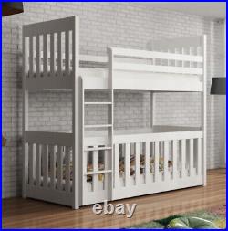 Brewster White Single Bunk Bed With 8cm Mattresses Included