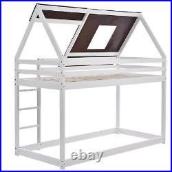 Bunk Bed 3ft Single Wooden Kids Treehouse Bed Solid Pine Wood Bed Frame QP