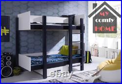 Bunk Bed ASTOR UK Single Size CHILDREN BEDROOM FURNITURE Solid Wood Many Colours