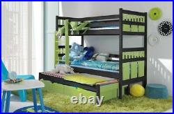 Bunk Bed ELSA with Mattresses TRIPLE CHILDREN'S SLEEPER KIDS Custom Colours 3in1
