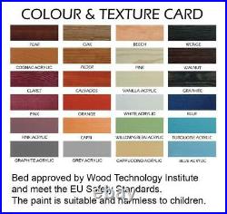 Bunk Bed NATU 3 Mattresses Triple Bed for Kids Bedroom Custom Colours 2FT6