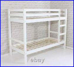 Bunk Bed Shorty New White Pine Wooden 2ft 6
