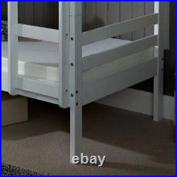 Bunk Bed UK -Durham White Premium Wooden Frame 2 Size