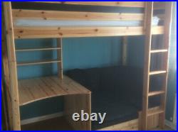 Bunk Bed With Sofa Bed And Desk