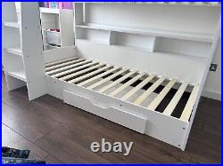 Bunk Bed With Storage Shelves