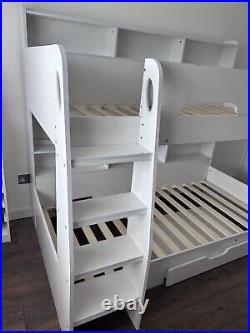 Bunk Bed With Storage Shelves