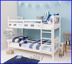 Bunk Bed Wooden Single Kids Bed White Can be split into 2 singles Brighton