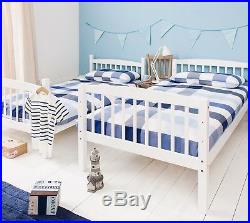 Bunk Bed Wooden Single Kids Bed White Can be split into 2 singles Brighton
