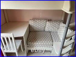 Bunk Bed with desk and pull out sofa bed