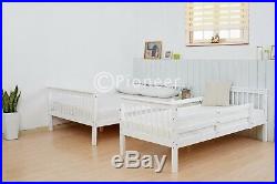 Bunk Bed wooden frame triple sleeper children 4ft6 adult bunk bed white pine oak