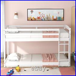 Bunk Beds Kids Bed 3ft Single Pine Wood Bed Frame Childrens High Sleeper White