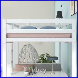 Bunk Beds MULTI FUNCTION Kids Bed 3ft Wooden Storage Bed Frame with Desk Chairs