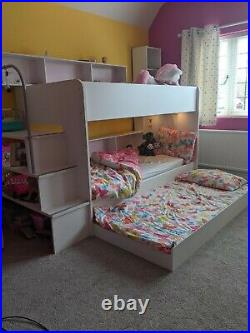 Bunk Beds incl mattresses and trundle bed