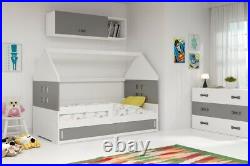 Bunk bed HOUSE 1 for children real wood & MDF FREE mattresses 160 x 80
