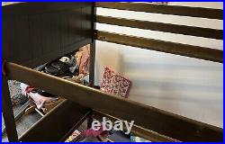Bunk bed, kids bunk bed, dreams, wooden bunk bed, natural pine, Brown bunk