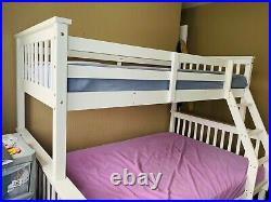 Bunk beds with mattresses