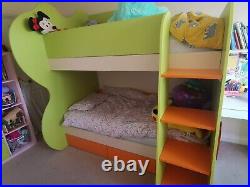 Bunk beds with storage and matching chest of drawers