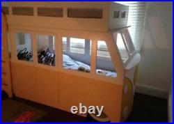 Campervan Bunk Beds With Matching Toy Box Yellow And White