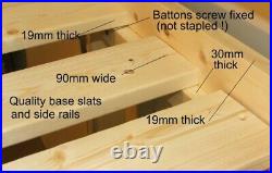 Celeste 4ft 6 DOUBLE HEAVY DUTY Solid Pine Bunk Bed (EB82)