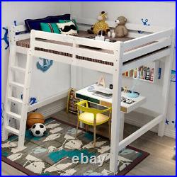 Children Kid High Sleeper Cabin Bunk Bed Wood Frame Space Saving Single 3FT Unit