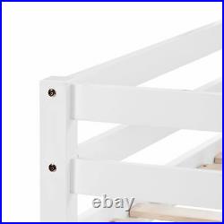 Children's Cabin Bed Frame Bunk Bed for Kids with Adjustable Ladder and Slide