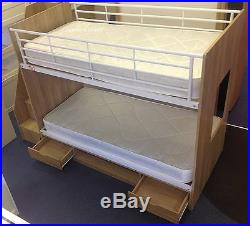 Childrens Oak Storage Bunk Bed With Stairs-Stairs Fit Left Or Right Brand New
