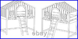 Childrens Wooden Cabin Bed / Double Bunk Bed / Custom Made to order