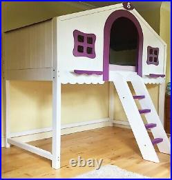 Childrens Wooden Playhouse Bed / Bunk Bed / Custom Made to order
