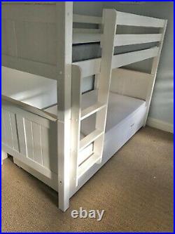 Classic Stompa white solid pine wooden bunk beds + trundle £520